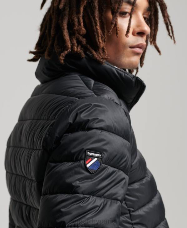 Superdry Hommes doudoune à logo classique D64Z4633 vêtements noir