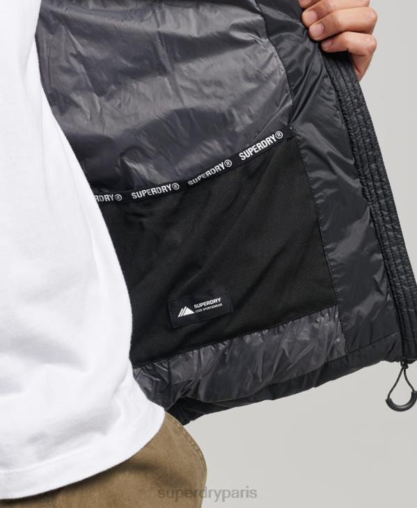 Superdry Hommes doudoune à logo classique D64Z4633 vêtements noir
