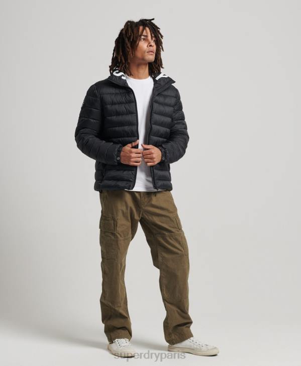 Superdry Hommes doudoune à logo classique D64Z4633 vêtements noir