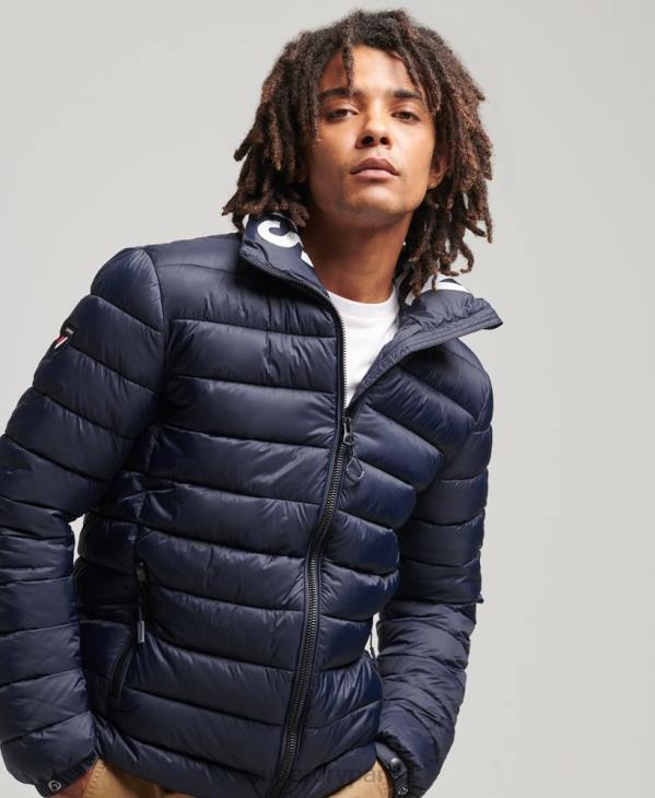 Superdry Hommes doudoune à logo classique D64Z4654 vêtements marine