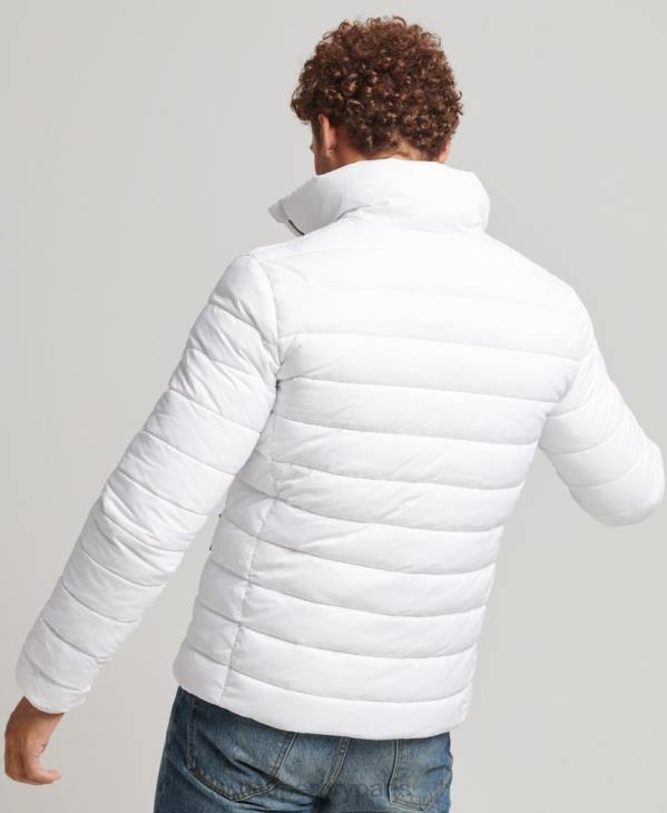 Superdry Hommes doudoune à logo classique D64Z4695 vêtements blanc