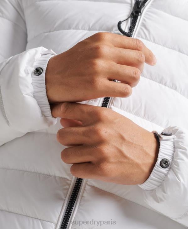 Superdry Hommes doudoune à logo classique D64Z4695 vêtements blanc