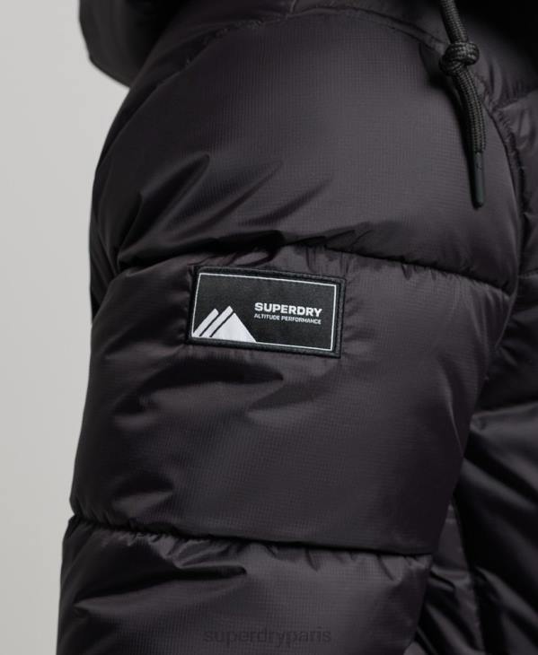 Superdry Hommes doudoune longue en ripstop D64Z1076 vêtements noir