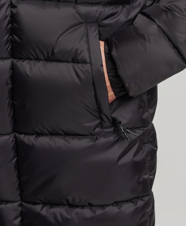 Superdry Hommes doudoune longue en ripstop D64Z1076 vêtements noir