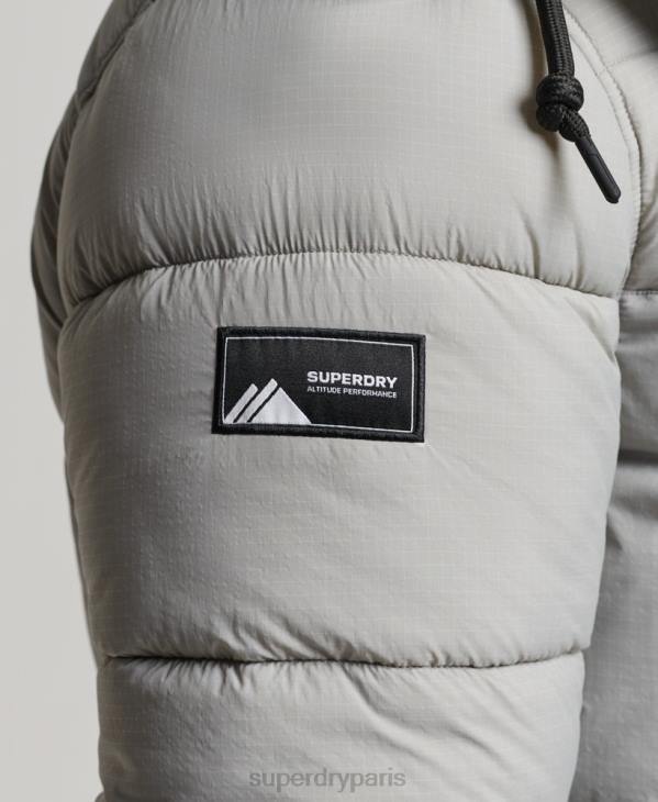 Superdry Hommes doudoune longue en ripstop D64Z1100 vêtements gris clair
