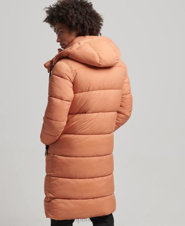 Superdry Hommes doudoune longue en ripstop D64Z4546 vêtements orange