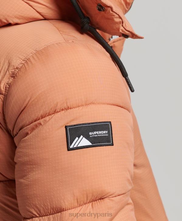 Superdry Hommes doudoune longue en ripstop D64Z4546 vêtements orange