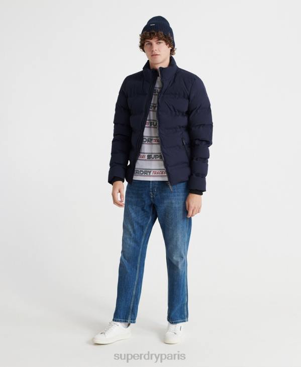 Superdry Hommes doudoune matelassée ultime radar D64Z4735 vêtements marine