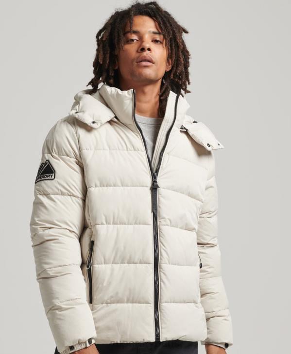 Superdry Hommes doudoune montagne en microfibre D64Z1033 vêtements beige