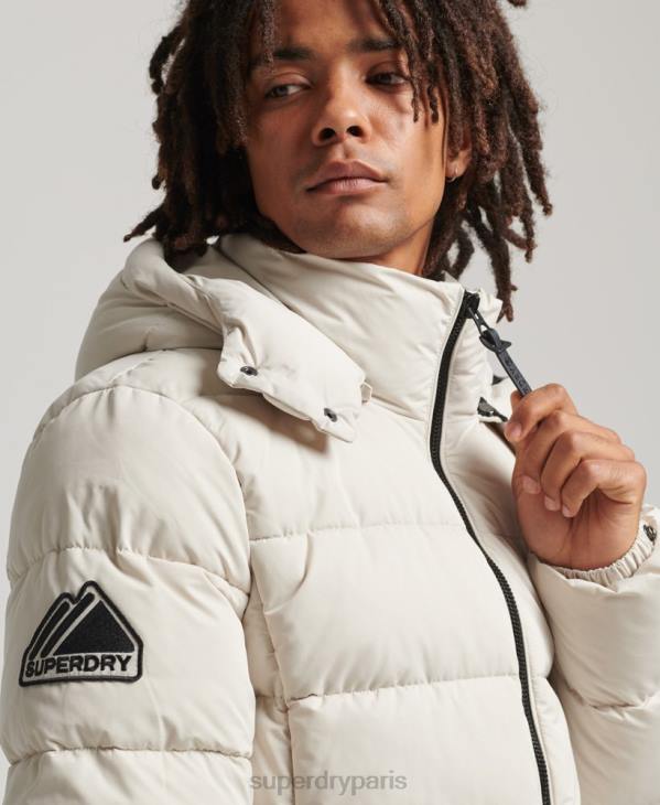 Superdry Hommes doudoune montagne en microfibre D64Z1033 vêtements beige