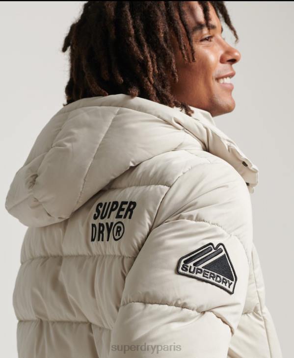 Superdry Hommes doudoune montagne en microfibre D64Z1033 vêtements beige