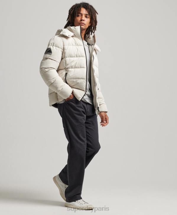 Superdry Hommes doudoune montagne en microfibre D64Z1033 vêtements beige