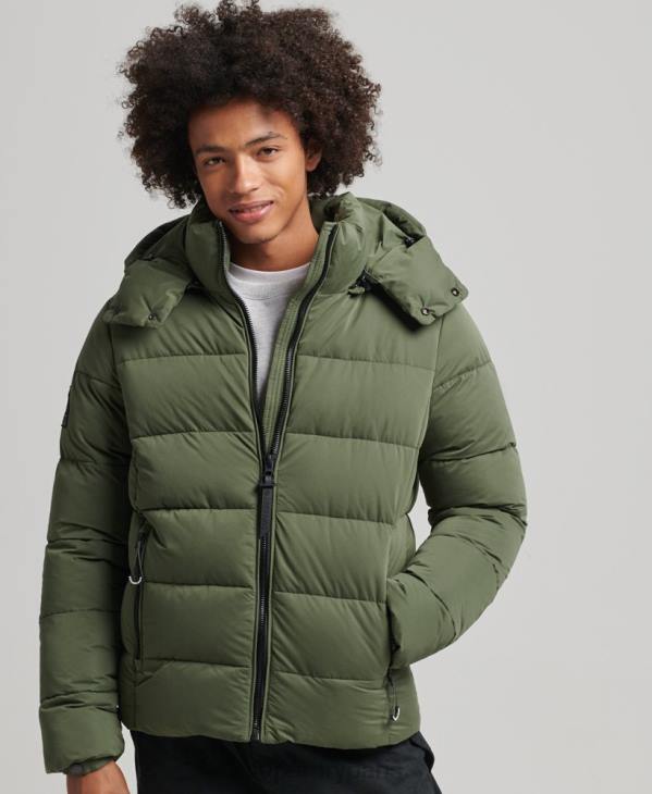 Superdry Hommes doudoune montagne en microfibre D64Z1114 vêtements kaki