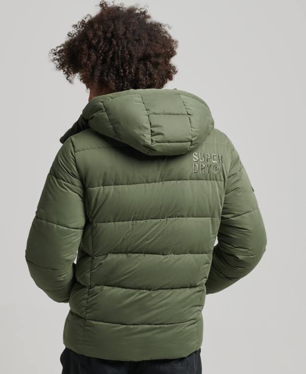 Superdry Hommes doudoune montagne en microfibre D64Z1114 vêtements kaki