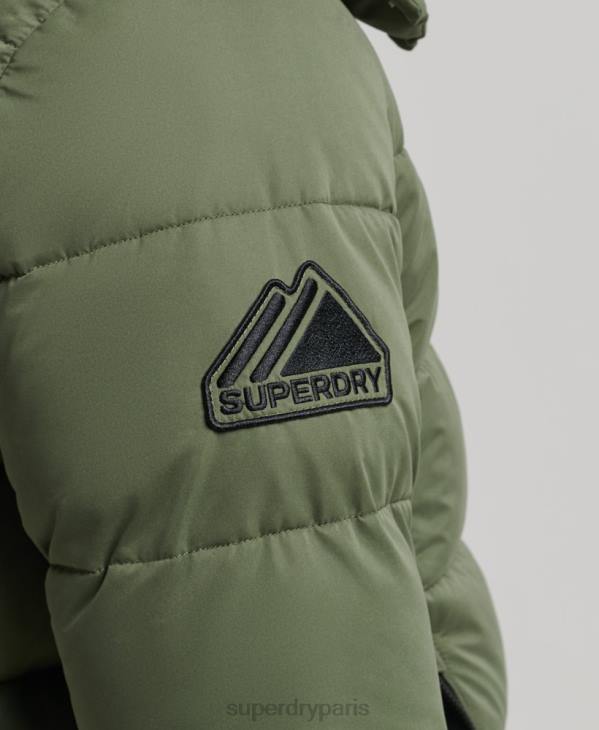 Superdry Hommes doudoune montagne en microfibre D64Z1114 vêtements kaki