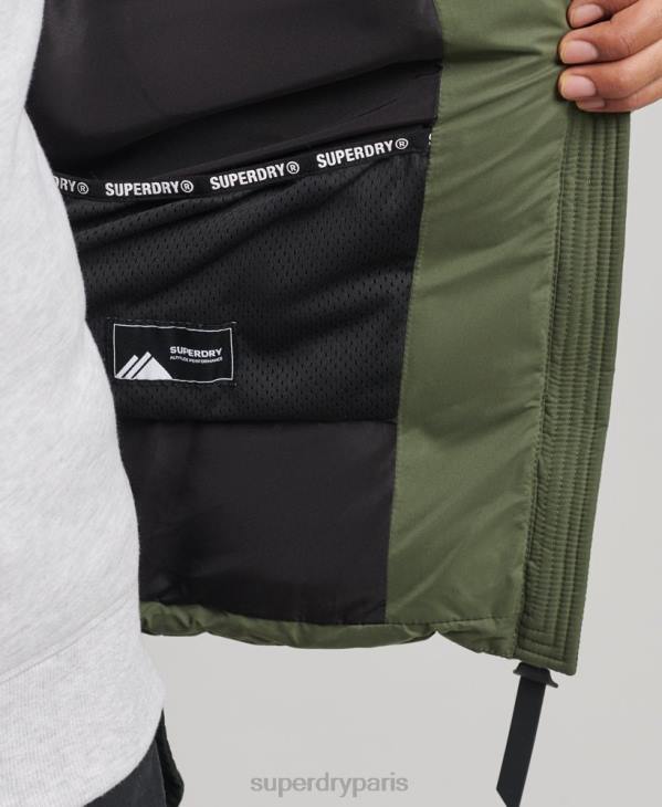 Superdry Hommes doudoune montagne en microfibre D64Z1114 vêtements kaki