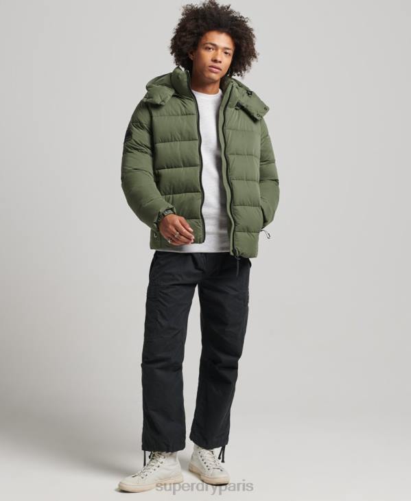 Superdry Hommes doudoune montagne en microfibre D64Z1114 vêtements kaki