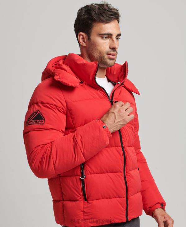 Superdry Hommes doudoune montagne en microfibre D64Z1115 vêtements rouge