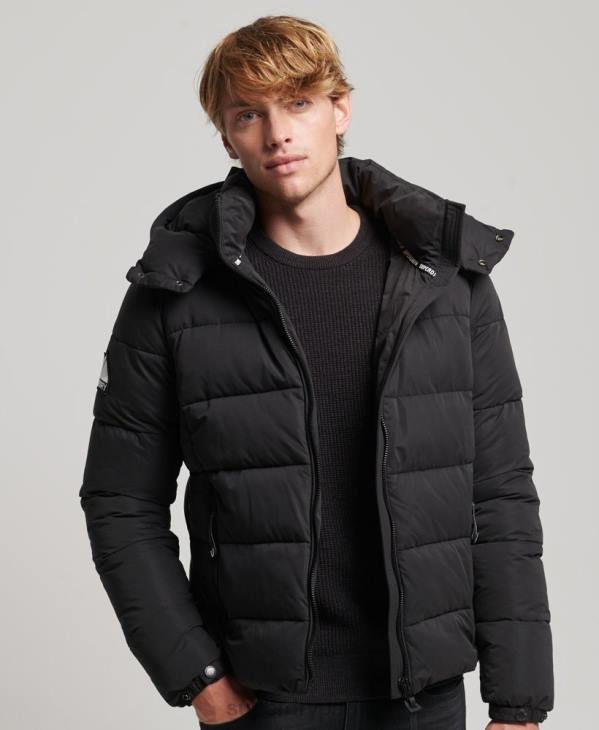 Superdry Hommes doudoune montagne en microfibre D64Z1143 vêtements noir