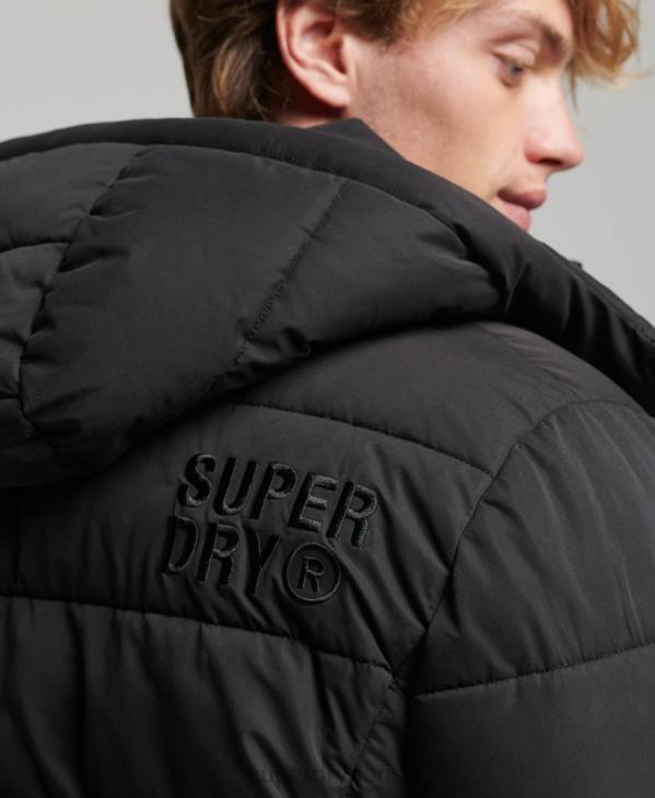 Superdry Hommes doudoune montagne en microfibre D64Z1143 vêtements noir