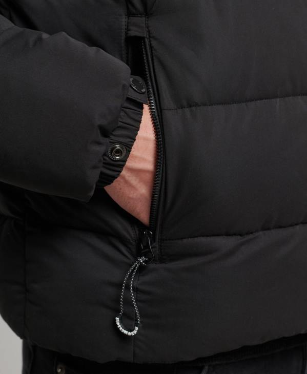 Superdry Hommes doudoune montagne en microfibre D64Z1143 vêtements noir