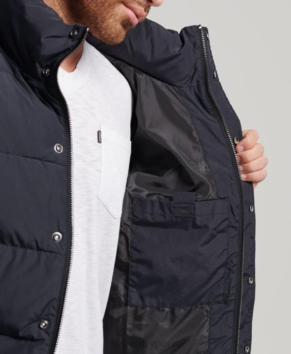 Superdry Hommes doudoune rétro D64Z4697 vêtements gris foncé