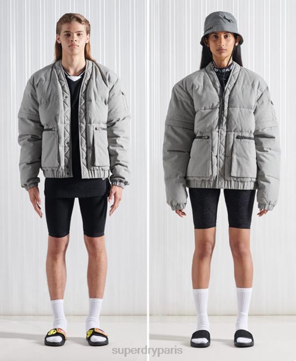 Superdry Hommes doudoune sdx 2 en 1 en édition limitée D64Z1179 vêtements gris foncé