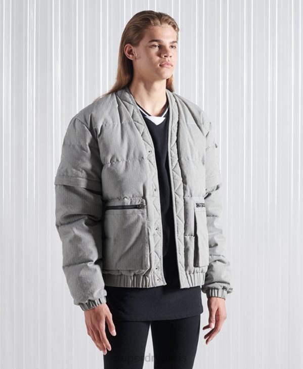 Superdry Hommes doudoune sdx 2 en 1 en édition limitée D64Z1179 vêtements gris foncé