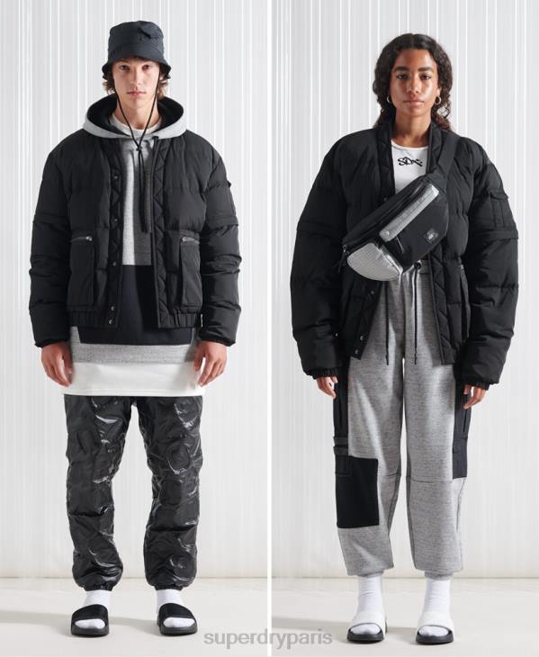 Superdry Hommes doudoune sdx 2 en 1 en édition limitée D64Z4670 vêtements noir