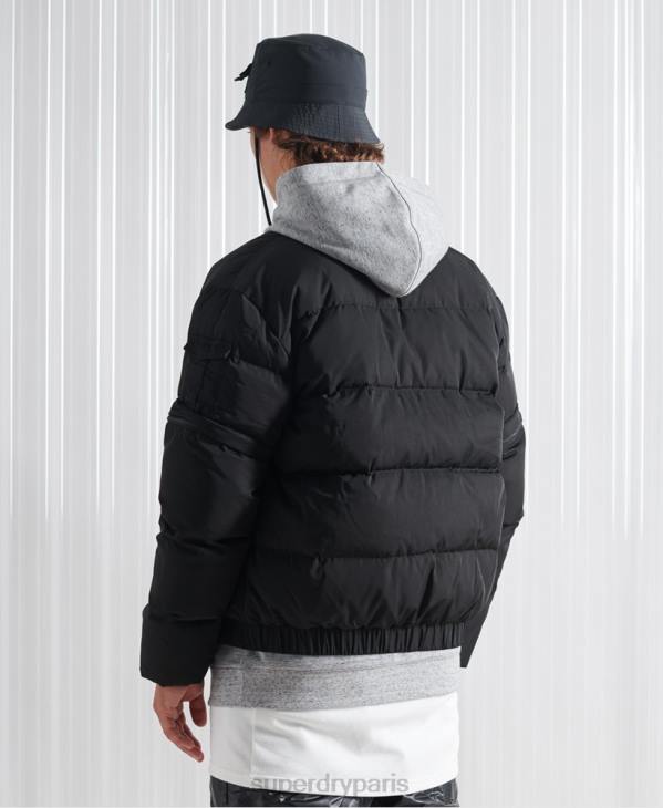 Superdry Hommes doudoune sdx 2 en 1 en édition limitée D64Z4670 vêtements noir