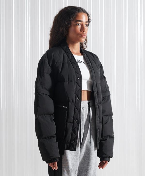 Superdry Hommes doudoune sdx 2 en 1 en édition limitée D64Z4670 vêtements noir