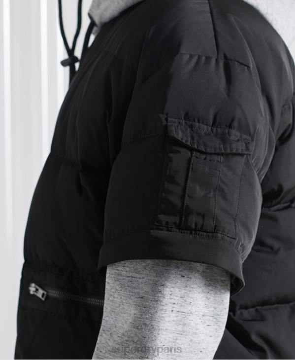 Superdry Hommes doudoune sdx 2 en 1 en édition limitée D64Z4670 vêtements noir
