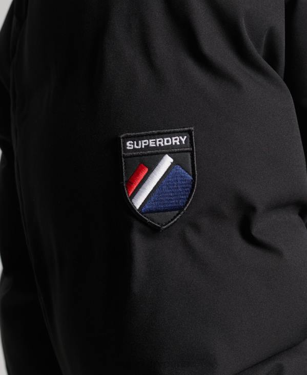 Superdry Hommes doudoune ski radar pro D64Z1066 vêtements noir