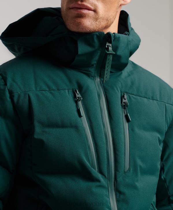 Superdry Hommes doudoune ski radar pro D64Z971 vêtements turquoise