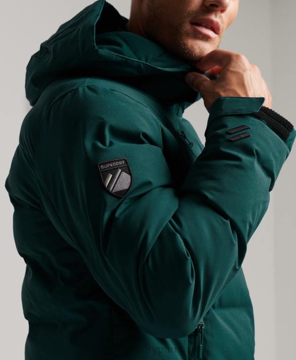 Superdry Hommes doudoune ski radar pro D64Z971 vêtements turquoise