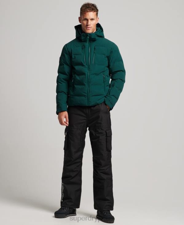 Superdry Hommes doudoune ski radar pro D64Z971 vêtements turquoise