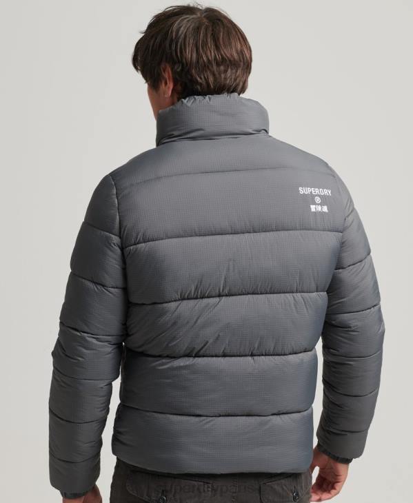 Superdry Hommes doudoune sport sans capuche D64Z1022 vêtements gris