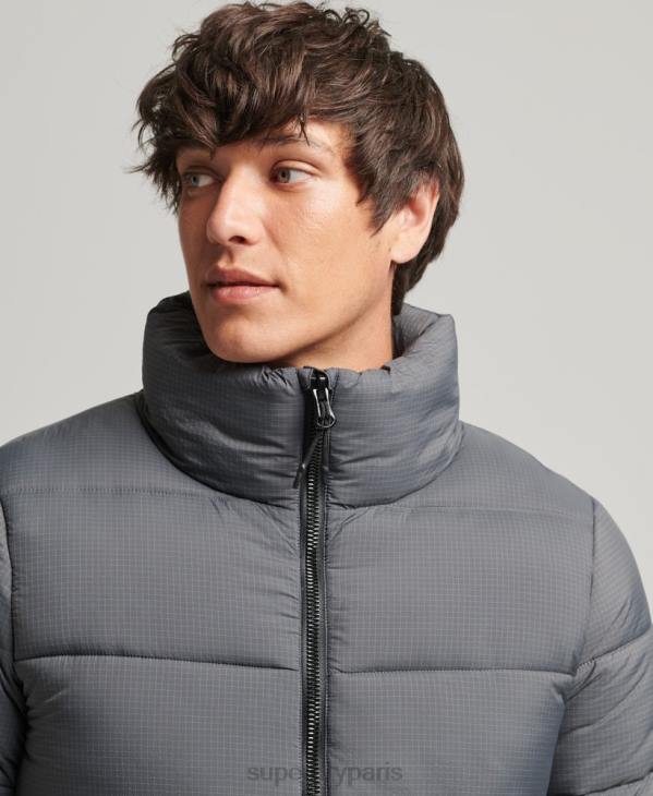 Superdry Hommes doudoune sport sans capuche D64Z1022 vêtements gris