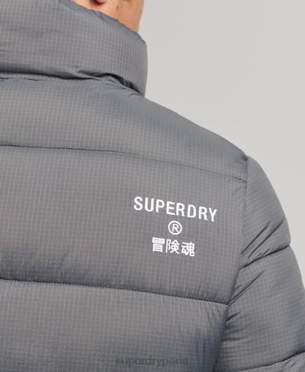 Superdry Hommes doudoune sport sans capuche D64Z1022 vêtements gris