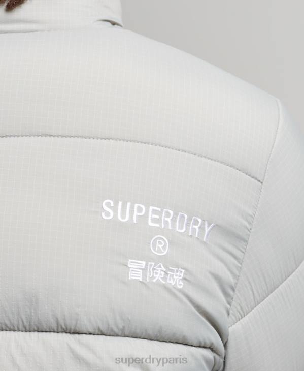 Superdry Hommes doudoune sport sans capuche D64Z1059 vêtements gris clair