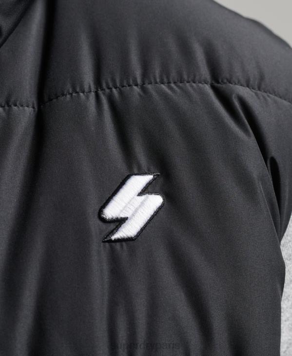 Superdry Hommes doudoune sport sans capuche D64Z1102 vêtements noir