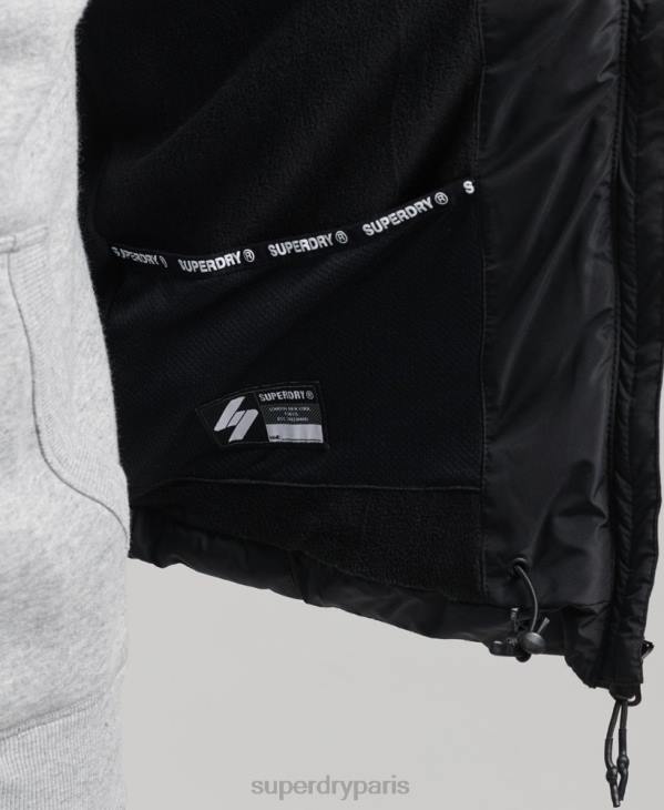 Superdry Hommes doudoune sport sans capuche D64Z1102 vêtements noir