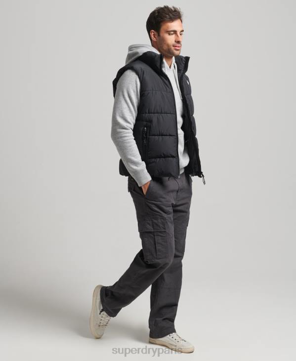 Superdry Hommes doudoune sport sans capuche D64Z1102 vêtements noir