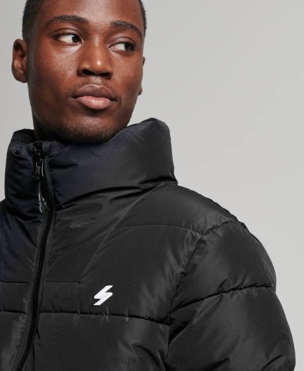 Superdry Hommes doudoune sport sans capuche D64Z1140 vêtements noir