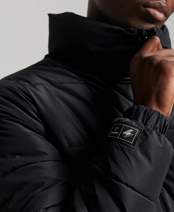 Superdry Hommes doudoune sport sans capuche D64Z1140 vêtements noir