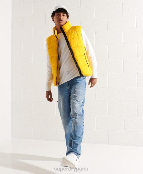 Superdry Hommes doudoune sport sans capuche D64Z1156 vêtements jaune