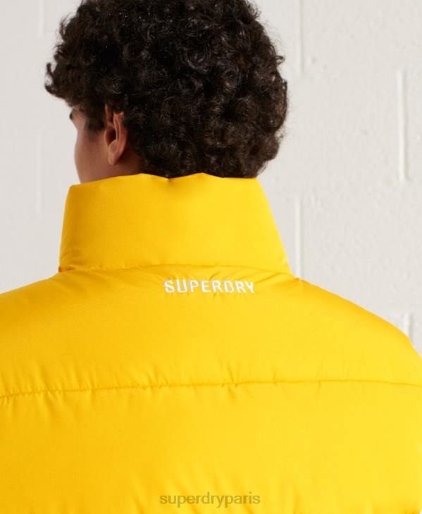 Superdry Hommes doudoune sport sans capuche D64Z1156 vêtements jaune