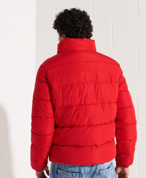 Superdry Hommes doudoune sport sans capuche D64Z4560 vêtements rouge