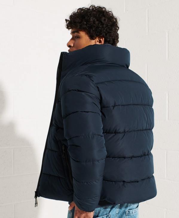 Superdry Hommes doudoune sport sans capuche D64Z4676 vêtements marine