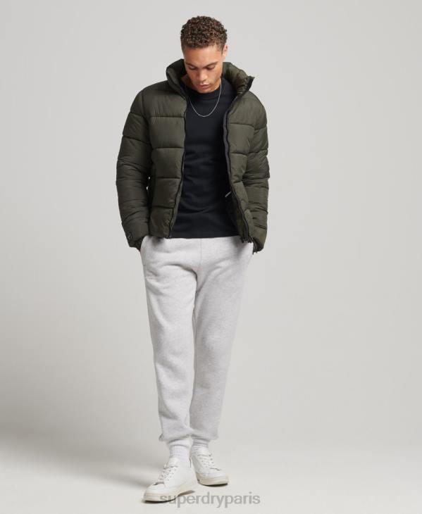 Superdry Hommes doudoune sport sans capuche D64Z956 vêtements vert